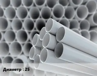 Труба ПВХ, поливинилхлорид 25 темное дерево